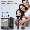 Water Flosser and Ultrasonic Toothbrush Combo - Super Large Capacity Electric Toothbrush, 7 Nozzles, and 4 Brush Heads, 1000ML Detachable Water Tank,