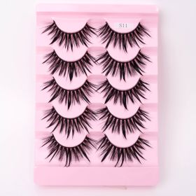 Natural 3D Dramatic Fairy Clusters Manga Lashes Fake Eyelashes (Option: S11)