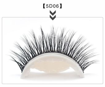 Glue-free Self-adhesive Strip 5d False Eyelashes (Option: 5D06)