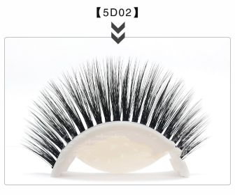 Glue-free Self-adhesive Strip 5d False Eyelashes (Option: 5D02)