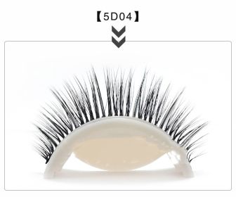 Glue-free Self-adhesive Strip 5d False Eyelashes (Option: 5D04)