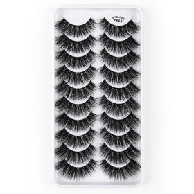 3D Imitation Mink Hair Natural Length False Eyelashes Three-dimensional (Option: Y609)