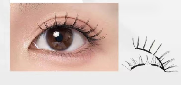 Soft Magnetic Suction And Dense C Curling Eyelashes (Option: Obsidian black-21.5mm)