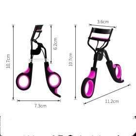 Double Color Curling Eyelash Curler Aid Women's Portable (Option: Bulk-Purplish black)