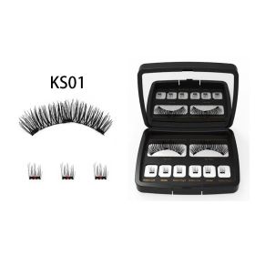 Magnet Eyelash Suit Is Natural And Thick (Option: KS01 and tweezers)