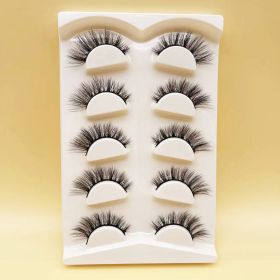 Mink Eyelashes Eye Tail Lengthening Natural Eyelashes Flat False (Option: D566K)