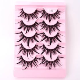 Natural 3D Dramatic Fairy Clusters Manga Lashes Fake Eyelashes (Option: S01)