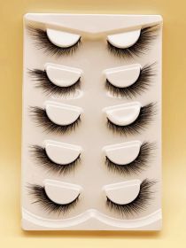 Mink Eyelashes Eye Tail Lengthening Natural Eyelashes Flat False (Option: D289)