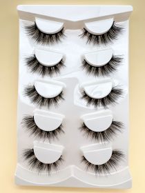 Mink Eyelashes Eye Tail Lengthening Natural Eyelashes Flat False (Option: D614K)