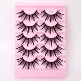 Natural 3D Dramatic Fairy Clusters Manga Lashes Fake Eyelashes (Option: S06)