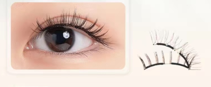 Soft Magnetic Suction And Dense C Curling Eyelashes (Option: Sunset Brown Upgrade-21.5mm)