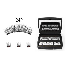 Magnet Eyelash Suit Is Natural And Thick (Option: 24P and tweezers)