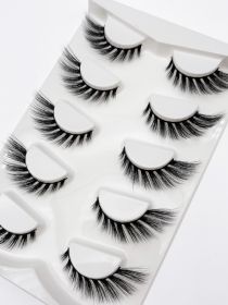 Mink Eyelashes Eye Tail Lengthening Natural Eyelashes Flat False (Option: D491)