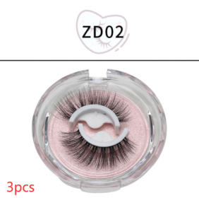 False Eyelashes Self-adhesive Strip (Option: Self adhesive ZD02-3PCS)