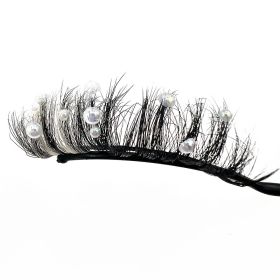 Short Handmade Diamond Glitter Stage Makeup False Eyelashes (Option: ZC203)