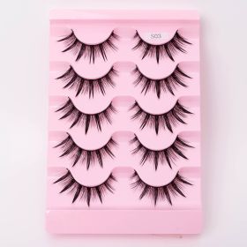 Natural 3D Dramatic Fairy Clusters Manga Lashes Fake Eyelashes (Option: S03)