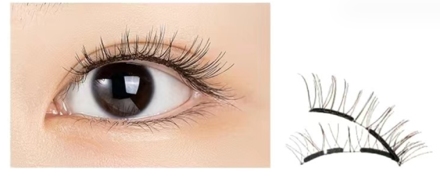 Soft Magnetic Suction And Dense C Curling Eyelashes (Option: Soft Silk Brown-21.5mm)