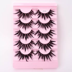 Natural 3D Dramatic Fairy Clusters Manga Lashes Fake Eyelashes (Option: S10)