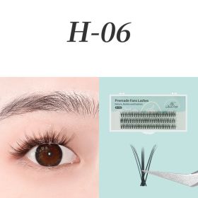 0.07mm Black Natural Bushy Sessile Trichoderma Grafted Ciliary (Option: 6 Style-10mm)