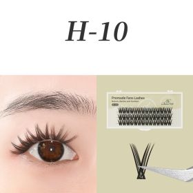 0.07mm Black Natural Bushy Sessile Trichoderma Grafted Ciliary (Option: 10 Style-10mm)