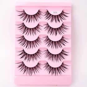 Natural 3D Dramatic Fairy Clusters Manga Lashes Fake Eyelashes (Option: S04)