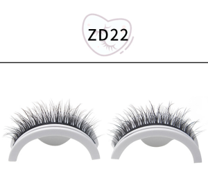 False Eyelashes Self-adhesive Strip (Option: Natural self adhesive ZD22-1PC)