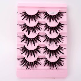 Natural 3D Dramatic Fairy Clusters Manga Lashes Fake Eyelashes (Option: S08)