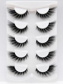 Mink Eyelashes Eye Tail Lengthening Natural Eyelashes Flat False (Option: D489)