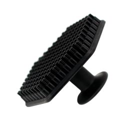 Cross-border Silicone Scrubber New Upgrade Gentle Silicone Face Brush Exfoliating Silicone Beard Facial Brush (Color: Black)